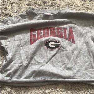 Georgia Bulldogs cropped tee